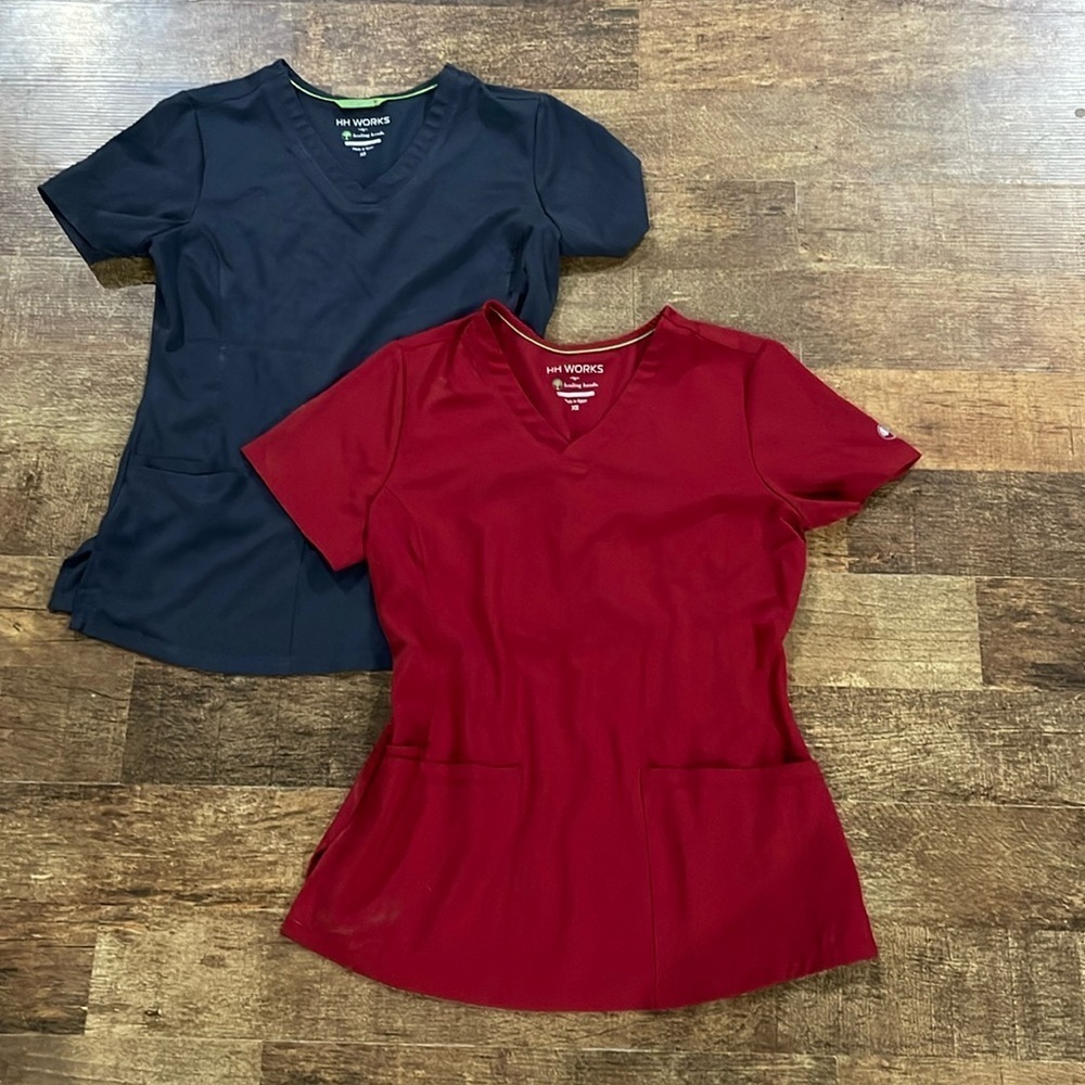 HH Works Healing Hands XS Scrub Top Bundle